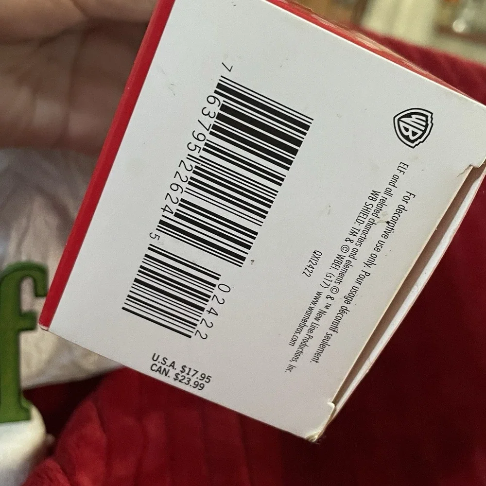 Hallmark Keepsake Buddy the Elf Ornament‎ Will Ferrell 2017 Sound Magic